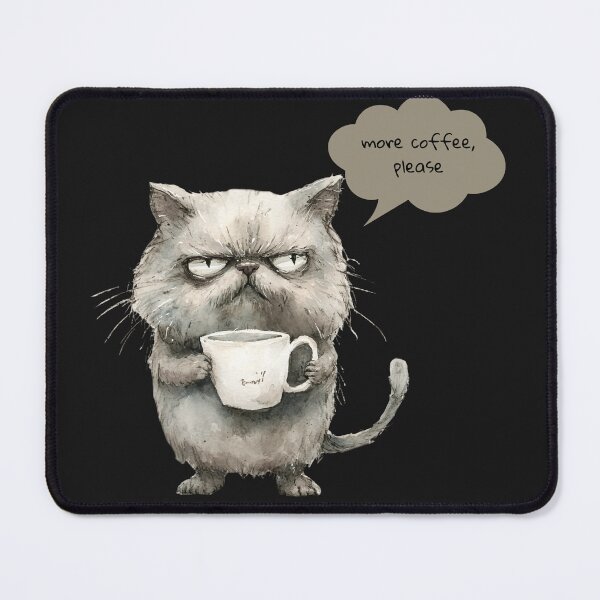 Item preview, Still Loading More Coffee Please Funny Sleepy Cat Design designed and sold by JoPiCreative.