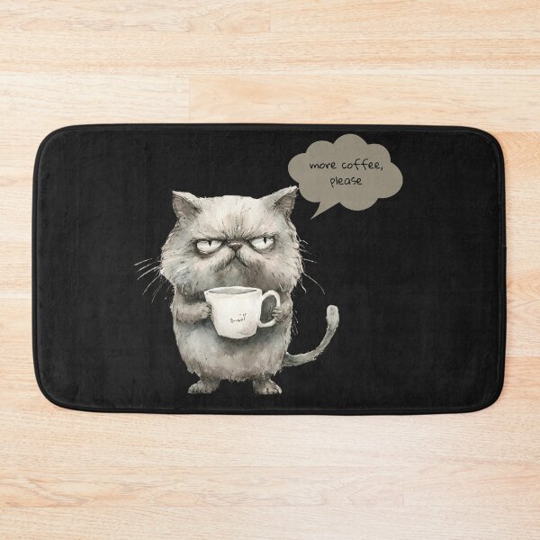Item preview, Still Loading More Coffee Please Funny Sleepy Cat Design designed and sold by JoPiCreative.