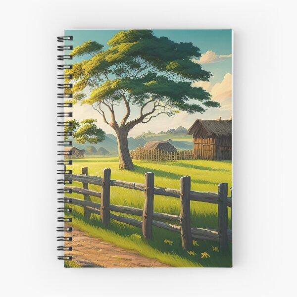 Item preview, Stunning rural landscape with meadow and fence designed and sold by Art-spree.