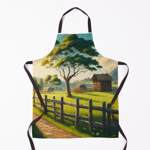 Item preview, Stunning rural landscape with meadow and fence designed and sold by Art-spree.