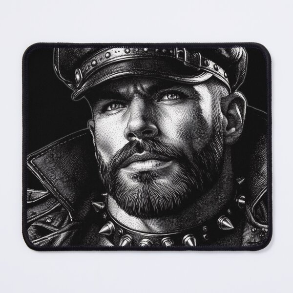 Item preview, Gay Leather Daddy Desire Defiant Currency Tom of Finland Tribute Gay Pride Graphic Design designed and sold by ItsAKinkThing.