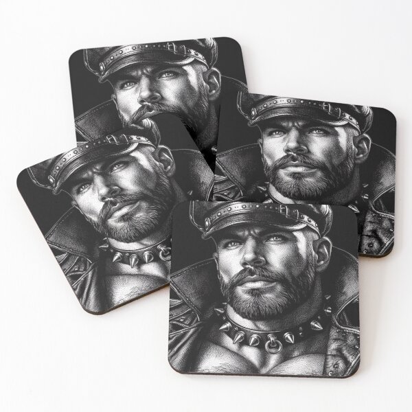 Item preview, Gay Leather Daddy Desire Defiant Currency Tom of Finland Tribute Gay Pride Graphic Design designed and sold by ItsAKinkThing.