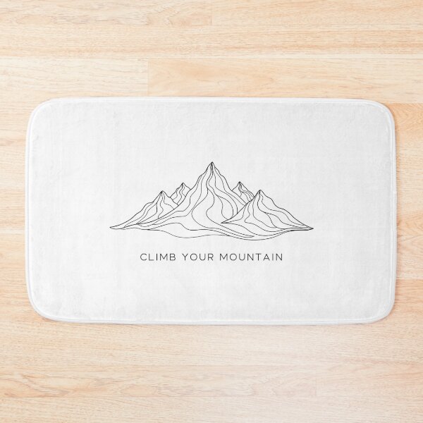 Item preview, Minimalist Black Line Art Mountain Peaks designed and sold by Osmose-Studio.