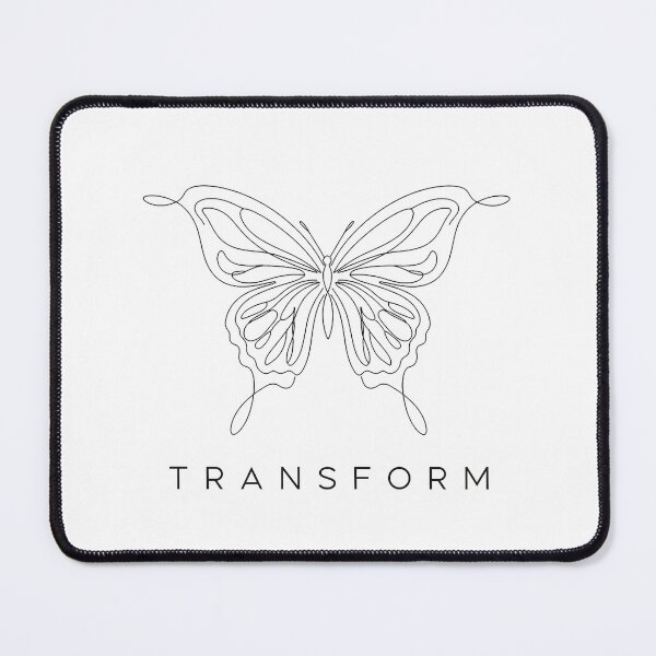 Item preview, Minimalist Black Line Art Butterfly Transform designed and sold by Osmose-Studio.