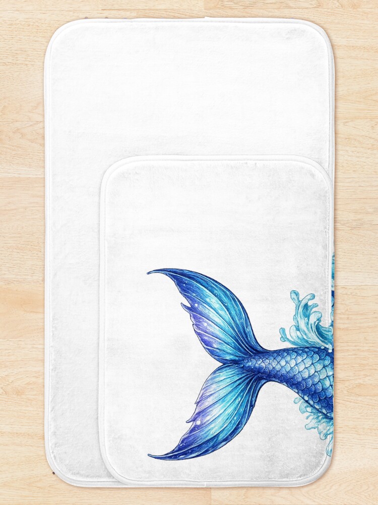 Thumbnail 5 of 6, Bath Mat, Fish TAIL designed and sold by Looplk.