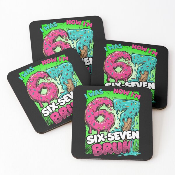Item preview, I Was 6 Now Im 7 Bruh Funny 7th Birthday Donut Ice Cream designed and sold by Vermanartist.