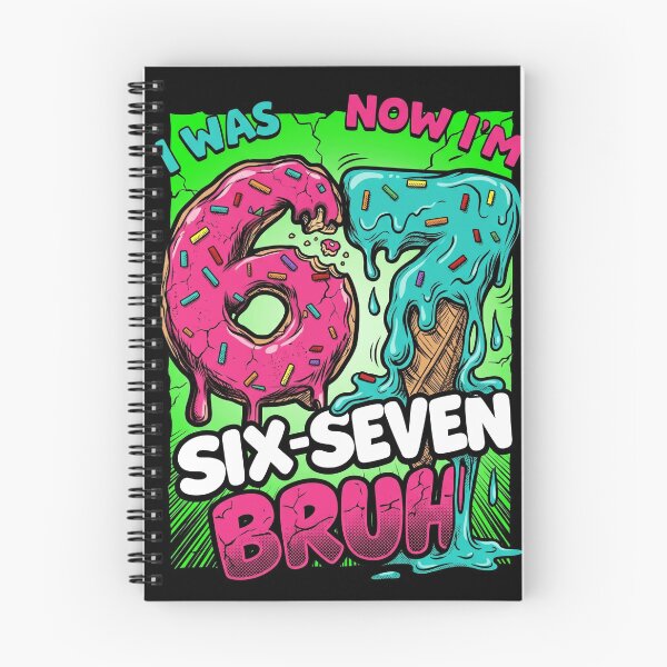 Item preview, I Was 6 Now Im 7 Bruh Funny 7th Birthday Donut Ice Cream designed and sold by Vermanartist.