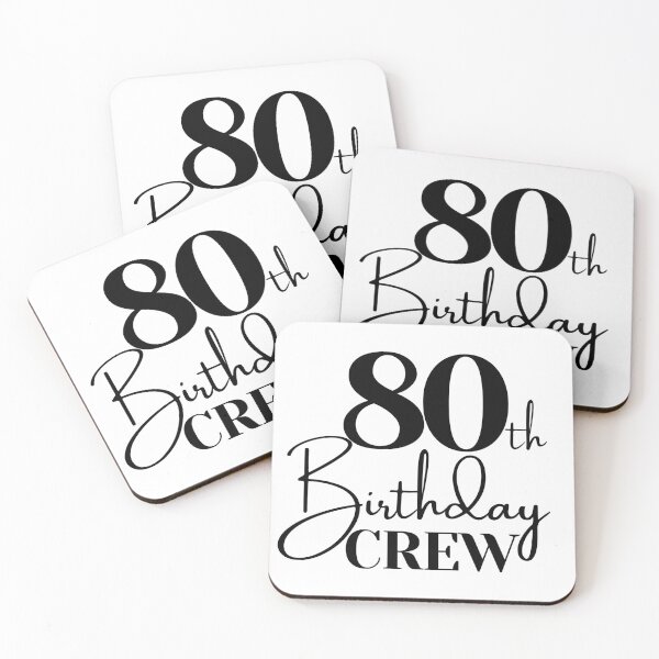 Item preview, 80th Birthday Crew | 80 Years Squad designed and sold by highflycrafts.