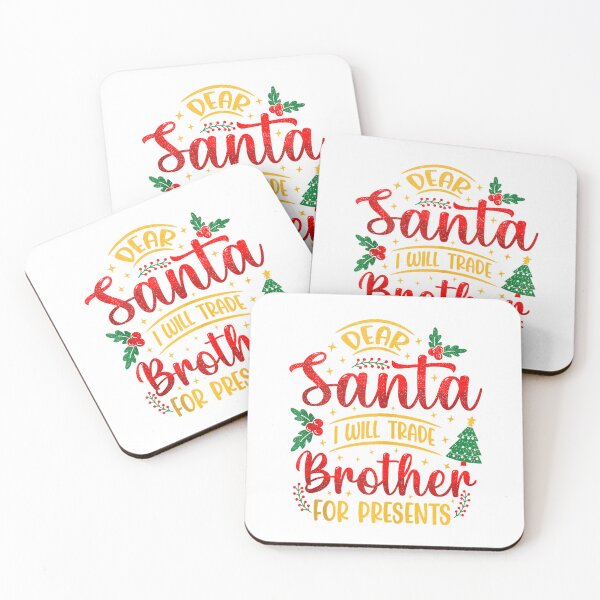 Item preview, Dear Santa Will Trade Brother for Presents Funny Christmas Tank Top designed and sold by rawr00.