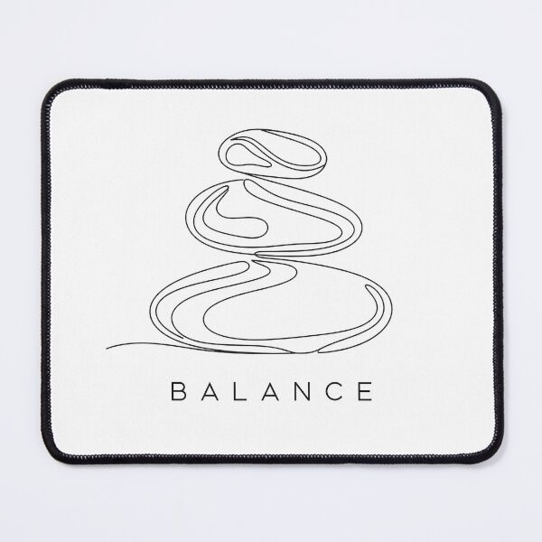 Item preview, Minimalist Black Line Art Zen Stones designed and sold by Osmose-Studio.
