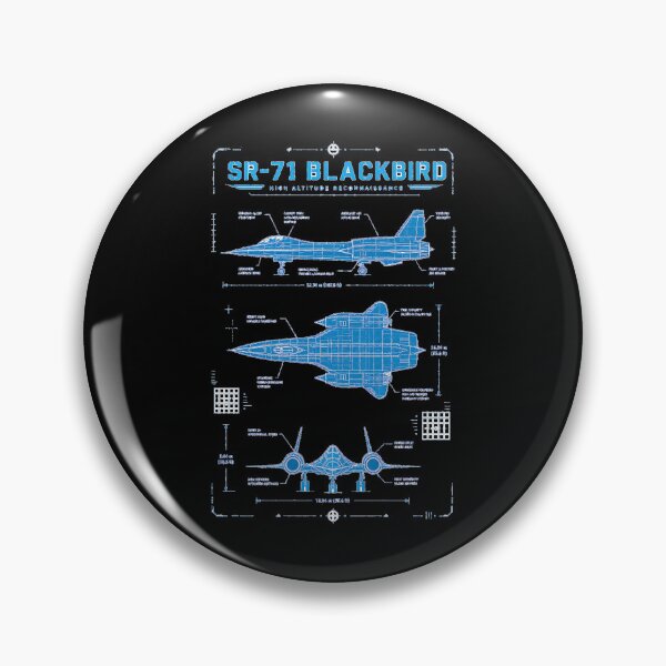 Item preview, SR-71 Blackbird Blueprint High Altitude Reconnaissance Aircraft Design designed and sold by RockyLambda.