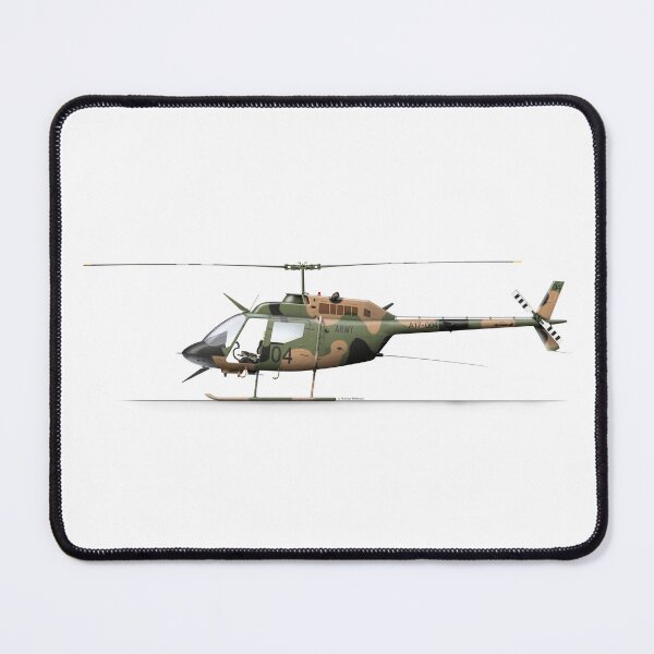 Item preview, BELL 206 KIOWA AUSTRALIAN ARMY A17-004 designed and sold by Grubby Fingers Aircraft Illustration.