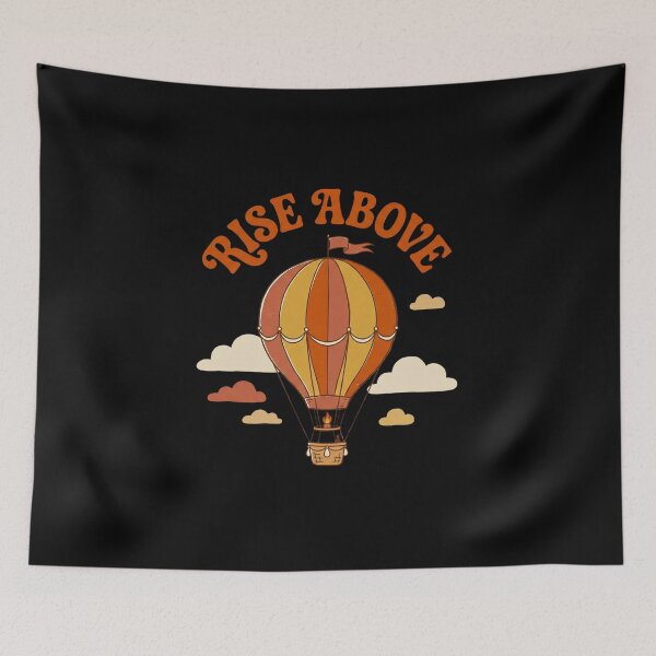Item preview, Retro Burnt Orange Hot Air Balloon designed and sold by Osmose-Studio.