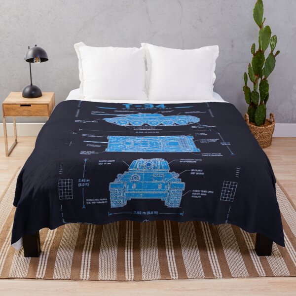 Item preview, T-34 Blueprint WWII Medium Tank Military Armor Design designed and sold by RockyLambda.