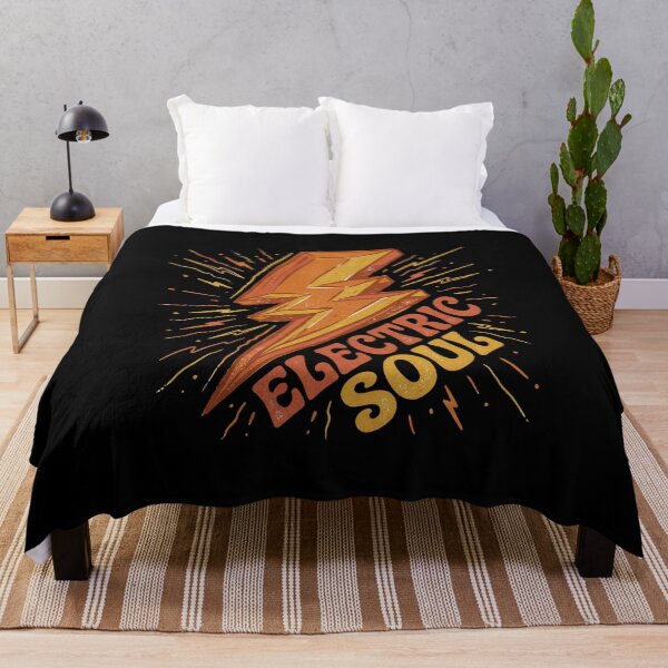 Item preview, Retro Groovy Burnt Orange Electric Soul Lightning Bolt designed and sold by Osmose-Studio.