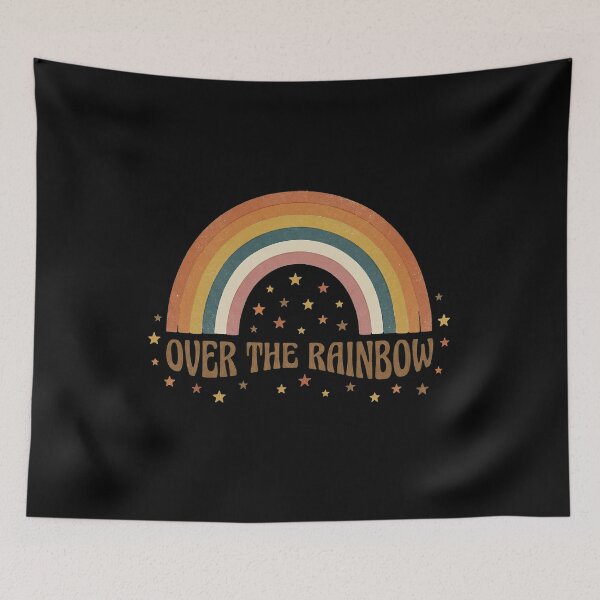Item preview, Retro Groovy Terracotta Over the Rainbow designed and sold by Osmose-Studio.
