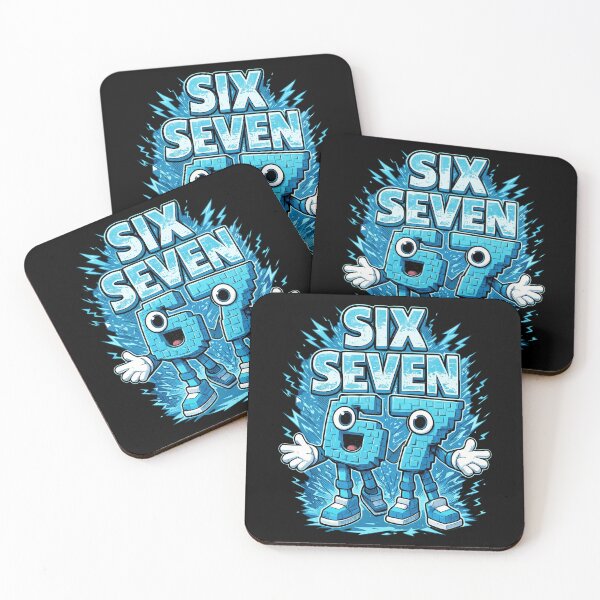 Item preview, Retro Number Six Seven Comic Style Ice Characters designed and sold by Vermanartist.