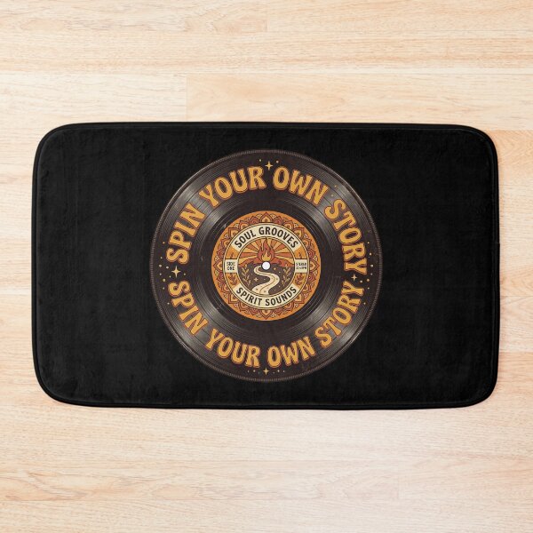 Item preview, Retro Groovy Burnt Orange Spin Your Own Story Vinyl Record designed and sold by Osmose-Studio.