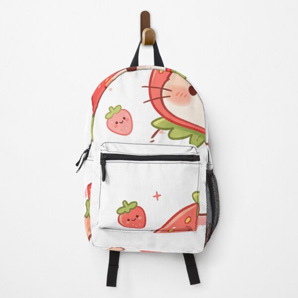 Item preview, Cute Strawberry Cat - Sweet & Whimsical designed and sold by Odushake.
