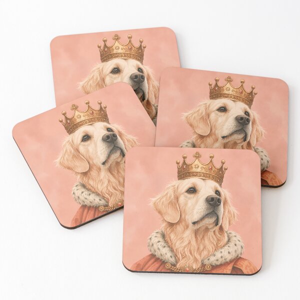 Item preview, Golden Retriever King Portrait designed and sold by prettykaler.