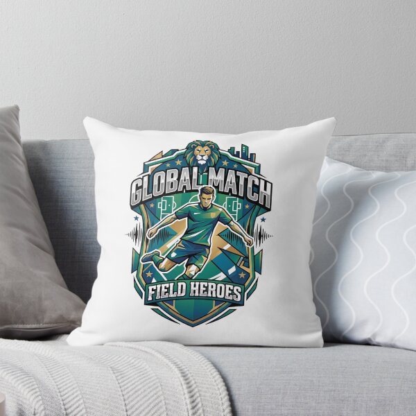 Item preview, Global Match Field Heroes - Soccer Mascot Lion Badge designed and sold by M.Store.