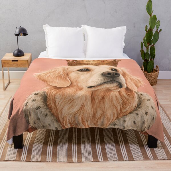 Item preview, Golden Retriever King Portrait designed and sold by prettykaler.