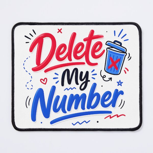 Item preview, social boundaries, delete my number, remove my contact, phone privacy, stop calling me, unwanted calls designed and sold by TrueArtVibes.