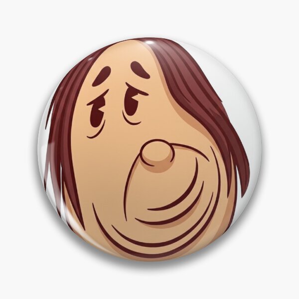 Item preview, Whimsical Melancholy Oval Cartoon Face designed and sold by AirCrayons27.