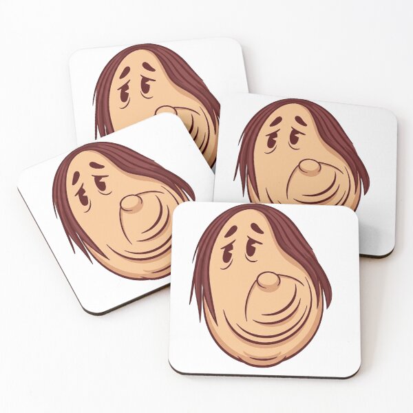 Item preview, Whimsical Melancholy Oval Cartoon Face designed and sold by AirCrayons27.