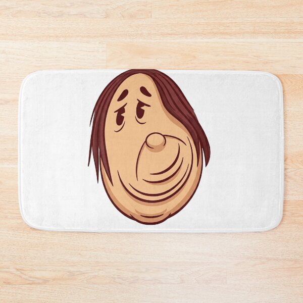 Item preview, Whimsical Melancholy Oval Cartoon Face designed and sold by AirCrayons27.