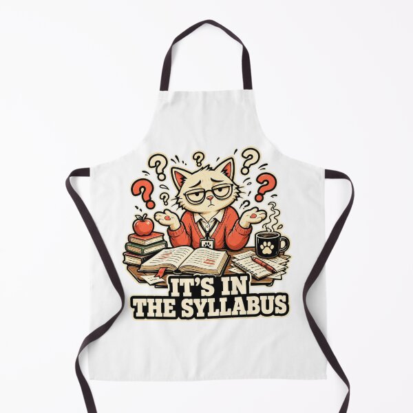 Item preview, Funny Teacher Gift Sarcastic Cat Syllabus Educator Humor designed and sold by Gentlestate.