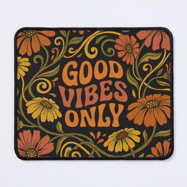 Item preview, Retro Terracotta Good Vibes Only Wildflower Wreath designed and sold by Osmose-Studio ⭐⭐⭐⭐⭐.