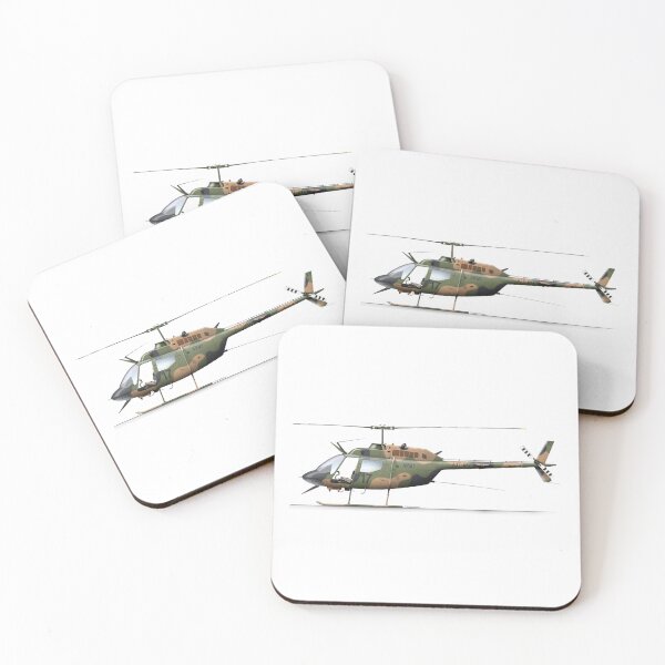 Item preview, BELL 206 KIOWA AUSTRALIAN ARMY A17-017 designed and sold by Grubby Fingers Aircraft Illustration.