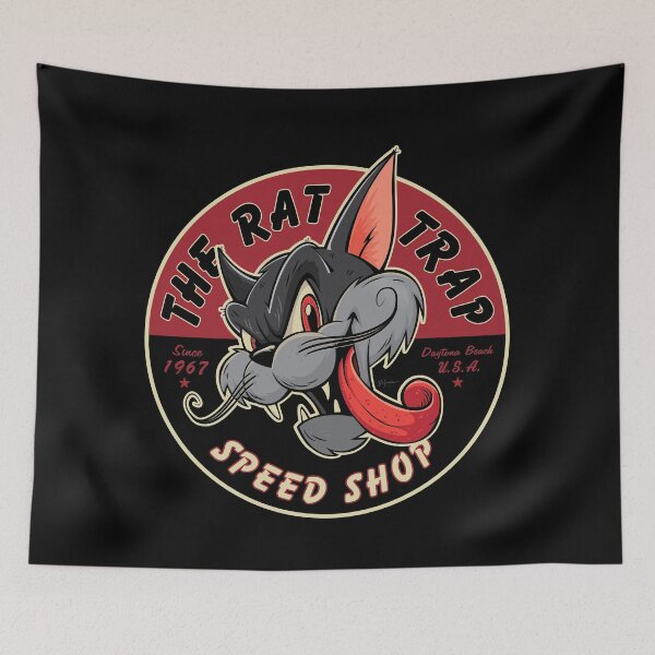 Item preview, Vintage Rockabilly Hot Rod Cat  designed and sold by TheBujeezis.
