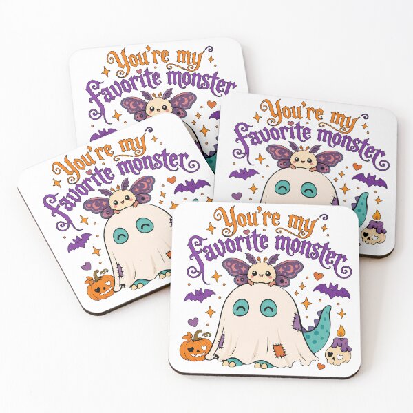 Item preview, You're My Favorite Monster Kawaii Ghost Spooky Lover designed and sold by chattsuede.