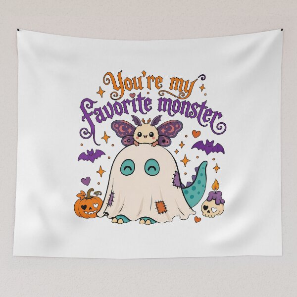 Item preview, You're My Favorite Monster Kawaii Ghost Spooky Lover designed and sold by chattsuede.