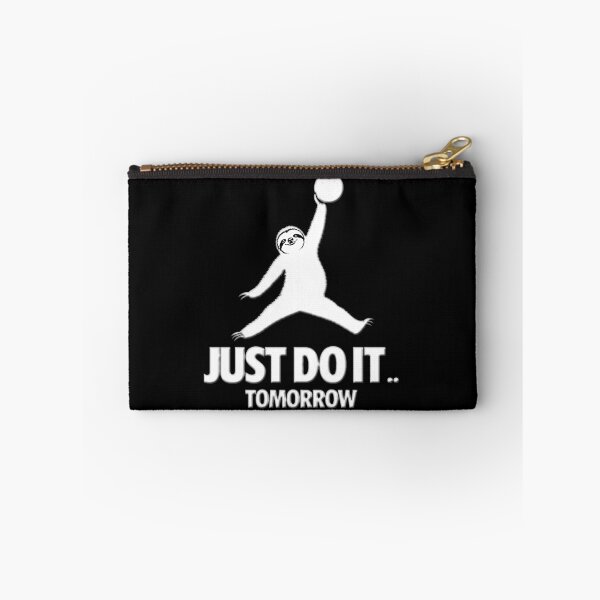 Item preview, Just Do It Tomorrow parody shirt Funny Procrastination basketball black white ,funny sloth  designed and sold by karmaksa.