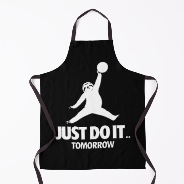 Item preview, Just Do It Tomorrow parody shirt Funny Procrastination basketball black white ,funny sloth designed and sold by karmaksa.