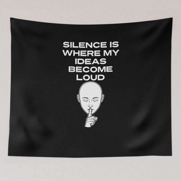 Item preview, Vintry Off Silence Is Where My Ideas Become Loud Quote  designed and sold by VintryOff.