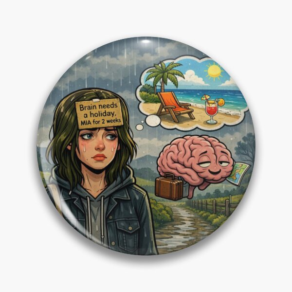 Item preview, when mentally you are checked out designed and sold by Abiunplugged.