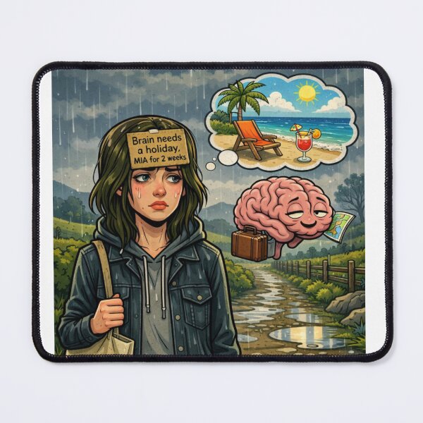 Item preview, when mentally you are checked out designed and sold by Abiunplugged.
