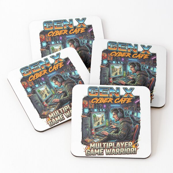 Item preview, Gen X Cybe Cafe - Multiplayer Game Warrior designed and sold by WisdomInColor.