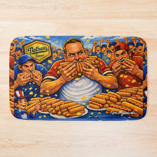Item preview, Joey Chestnut Nathan's Hot Dog Eating Contest  designed and sold by The Art Queen Of Michigan .
