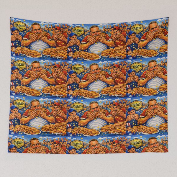 Item preview, Joey Chestnut Nathan's Hot Dog Eating Contest  designed and sold by The Art Queen Of Michigan .