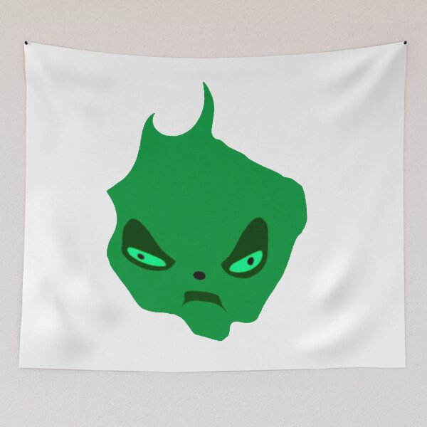 Item preview, Emerald Demon Face Graphic designed and sold by AirCrayons27.