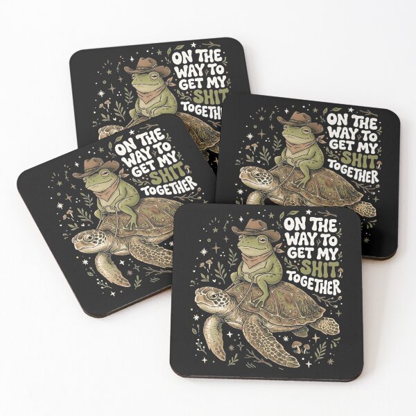 Item preview, Funny Cowboy Frog Riding Turtle Sarcastic Adult Humor Nature Lover Gift  designed and sold by graphixpolash.