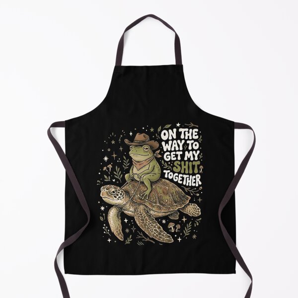 Item preview, Funny Cowboy Frog Riding Turtle Sarcastic Adult Humor Nature Lover Gift designed and sold by graphixpolash.