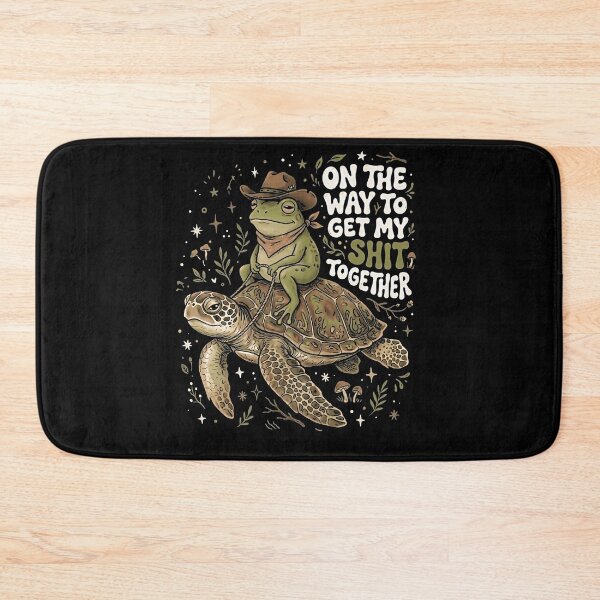 Item preview, Funny Cowboy Frog Riding Turtle Sarcastic Adult Humor Nature Lover Gift  designed and sold by graphixpolash.
