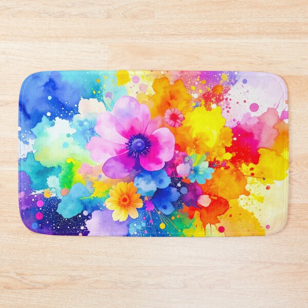 Item preview, Floral Ink Wash (multicolor) designed and sold by WeaveSphere.