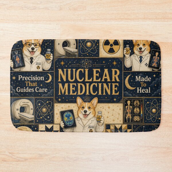 Item preview, Cute Corgi Nuclear Medicine Celestial Quilt Blanket – Medical Imaging Tech Gift, PET Scan & Gamma Camera Healthcare Decor, Radiation Awareness Week Cosmic Science Design designed and sold by ClinicalHubs.